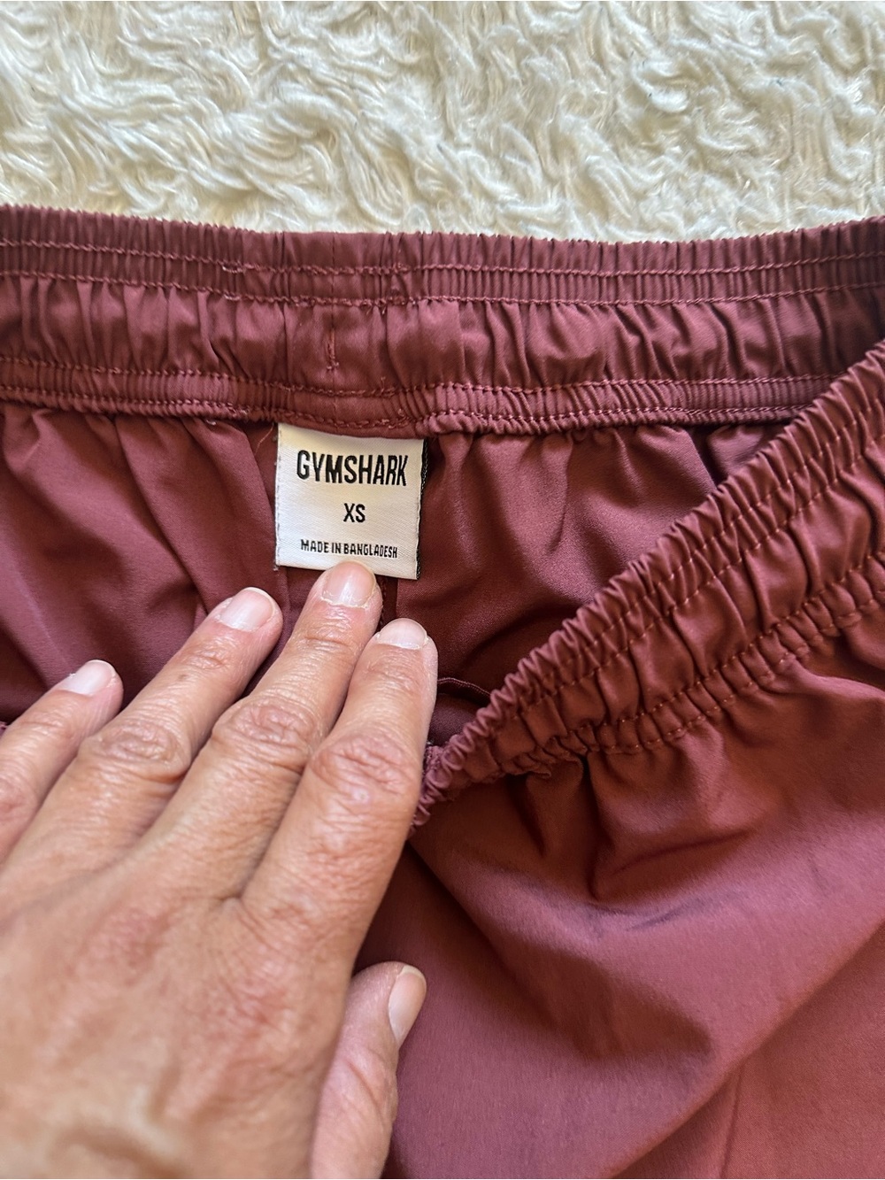 Gymshark Women's Training Woven Joggers B1A1D Cherry Brown Activewear Size XS - Picture 6 of 9